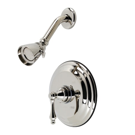 Kingston Brass KB3636ALSO Pressure Balanced Shower Faucet, Polished Nickel KB3636ALSO